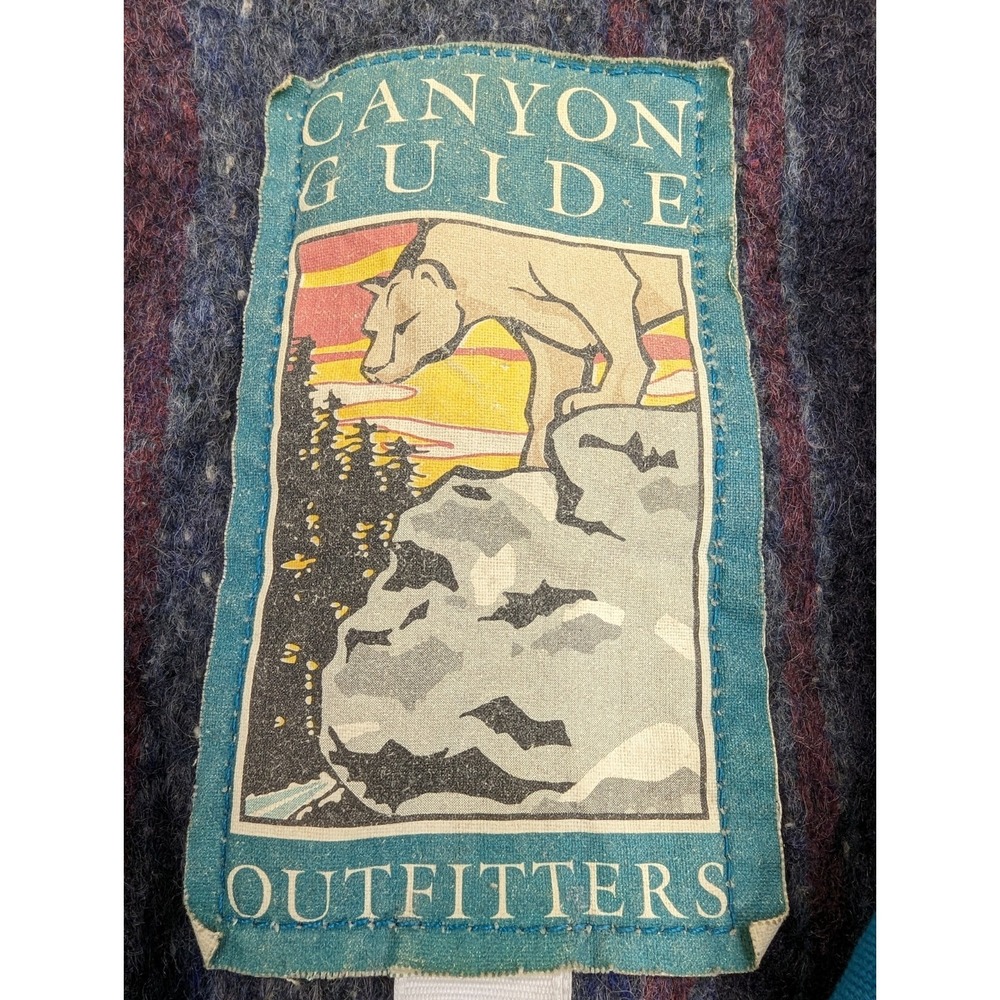 Vtg 90's Canyon Guide Outfitters Men's XL Blanket Lined Southwestern Jacket USA - Picture 3 of 15